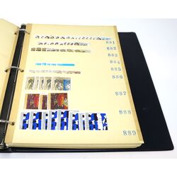 canada used stamp collection in blue stockbook