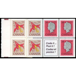 canada stamp bk booklets bk78 floral definitives 1978