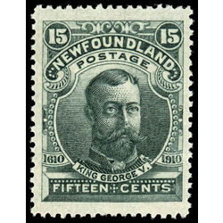 newfoundland stamp 103 king george v 15 1911 M VF 005