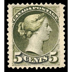 canada stamp 38 queen victoria 5 1876 M VF 020