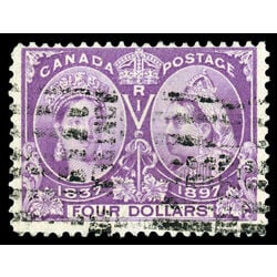 canada stamp 64 queen victoria diamond jubilee 4 1897 U F 064
