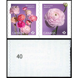 canada stamp 3374ai ranunculus 2023 M VFNH %2340