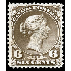 canada stamp 27f queen victoria 6 1868