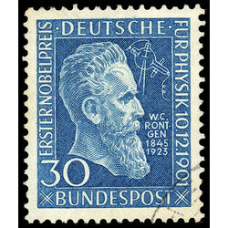 germany stamp 686 wilhelm roentgen 1951