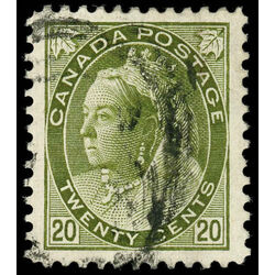 canada stamp 84 queen victoria 20 1900 U VF 030