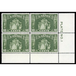 canada stamp 209 loyalists statue 10 1934 PB LR %231 025