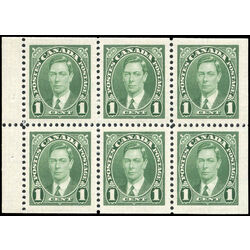 canada stamp bk booklets bk28b king george vi 1937