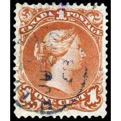 canada stamp 22 queen victoria 1 1868 U XF 032