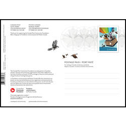 canada stamp b semi postal b35 ppc canada post community foundation 2024