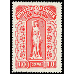 canada revenue stamp bcl57 law stamps 10 1958