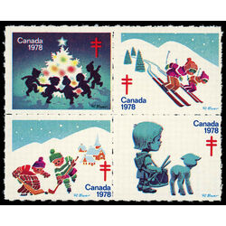 canada stamp christmas seals cs77 christmas seals 1978 M VFNH