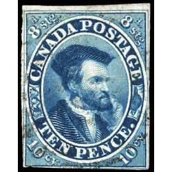 canada stamp 7 jacques cartier 10d 1855 U F VF 053