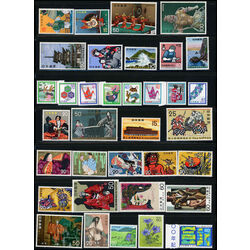 japan mint collection on stock sheets