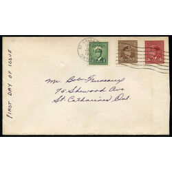 canada stamp 249 51 fdc king george vi war issue 1942