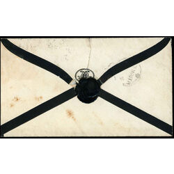 great britain mourning cover 1861