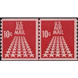 us stamp c air mail c73lpa star runway 20 1968