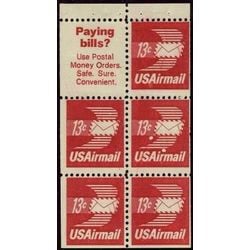 us stamp air mail c c79a winged airmail envelope 65 1971