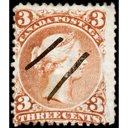 canada stamp 33 queen victoria 3 1868 U VG F 013