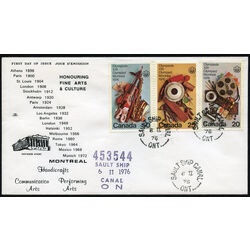 canada stamp 684 6 fdc olympic arts and culture 1976 FDC COMBO 003