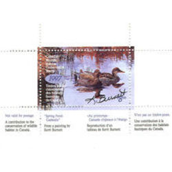 canadian wildlife habitat conservation stamp fwh13d gadwalls 8 50 1997