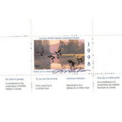 canadian wildlife habitat conservation stamp fwh14d ringnecked ducks 8 50 1998