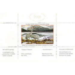 canadian wildlife habitat conservation stamp fwh16d sandhill cranes 8 50 2000