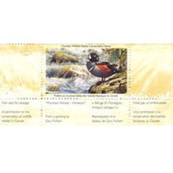 canadian wildlife habitat conservation stamp fwh17d harlequin duck 8 50 2001