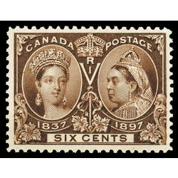 canada stamp 55 queen victoria diamond jubilee 6 1897 M VFNH 051