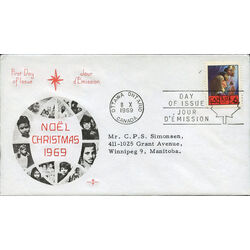 canada stamp 503 children praying 6 1969 FDC 004