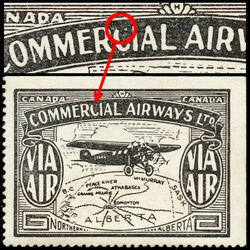 canada stamp cl air mail semi official cl47a commercial airways ltd 10 1929 M 001