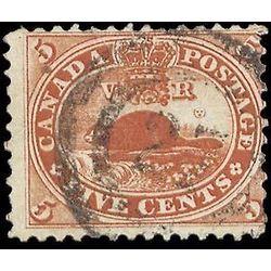 canada stamp 15iv beaver 5 1859