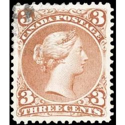 canada stamp 25ii queen victoria 3 1868