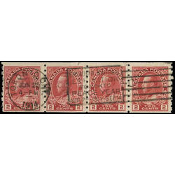 canada stamp 127strip king george v 1912