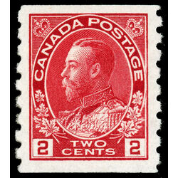 canada stamp 127 king george v 2 1912 M VFNH 013
