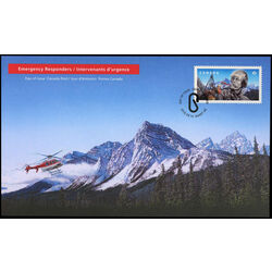 canada stamp 3124 8 emergency responders 2018 FDC