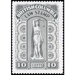 canada revenue stamp bcl41 british columbia law stamp 10 1948