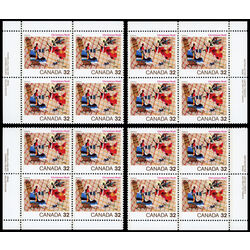canada stamp 1040 l annonciation 32 1984 PB SET