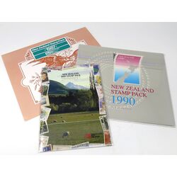3 new zealand year stamp packs