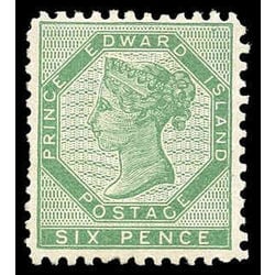 prince edward island stamp pe7d queen victoria 6d 1862