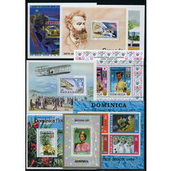 30 grenada dominica souvenir sheets
