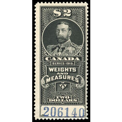 canada revenue stamp fwm59 weights and measures george v 2 1915