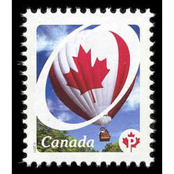 canada stamp 2420 flag on hot air balloon 2011
