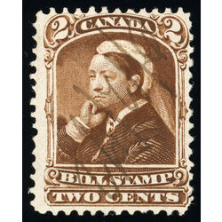 canada revenue stamp fb38 third bill issue 2 1868