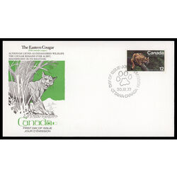 canada stamp 732 eastern cougar 12 1977 FDC PC 004