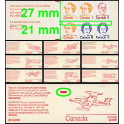 canada stamp bk booklets bk74 caricature definitives 25 1974 M VFNH 009