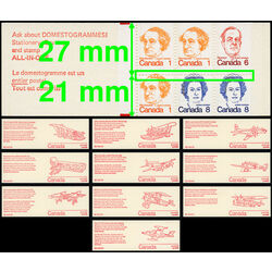 canada stamp bk booklets bk74 caricature definitives 25 1974 M VFNH 010