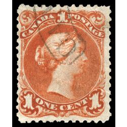canada stamp 22b queen victoria 1 1868 U F VF 025