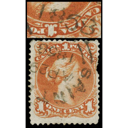 canada stamp 22 queen victoria 1 1868 U F 036
