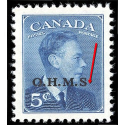 canada stamp o official o15ac king george vi postes postage 5 1950