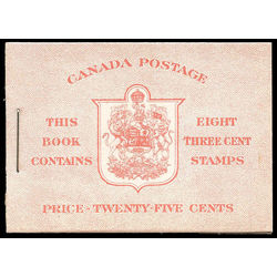 canada stamp bk booklets bk30c king george vi 1937